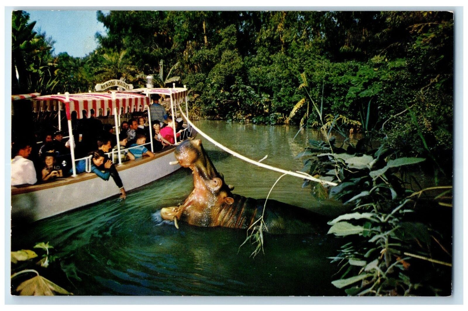 c1960s The Explorer\'s Boat In Adventureland Rivers Of  World Anaheim CA Postcard