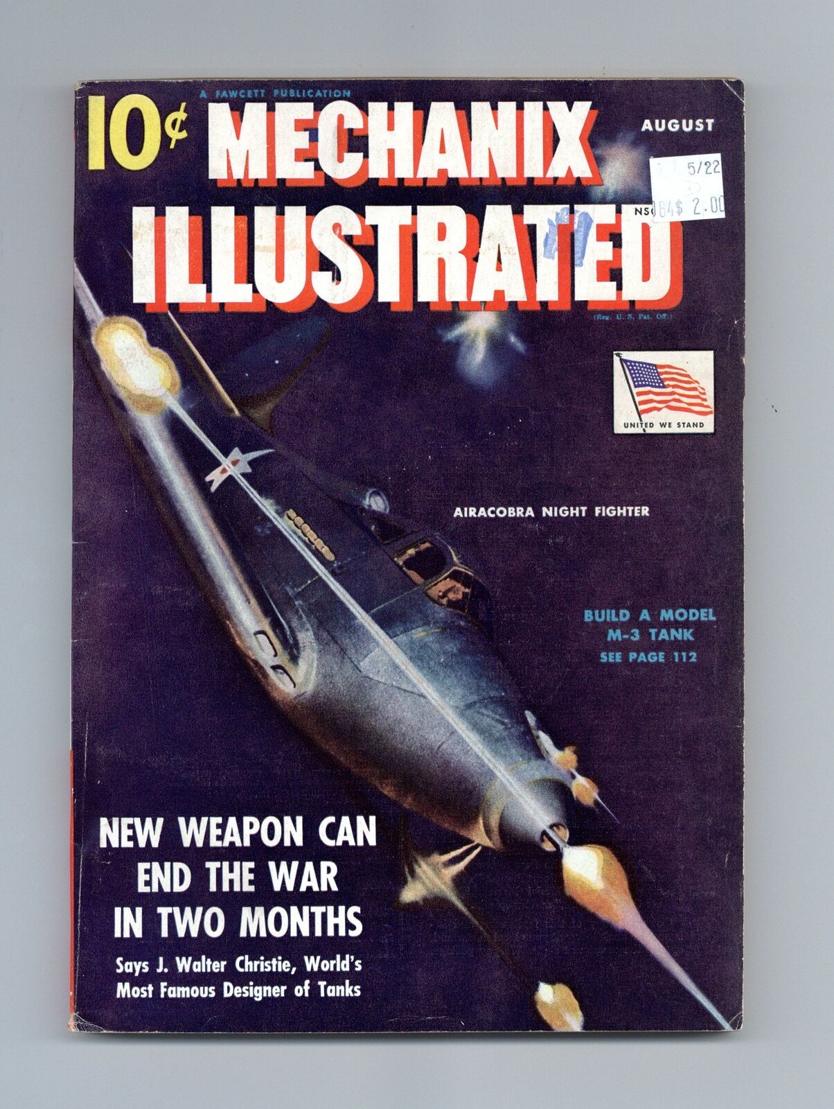 Mechanix Illustrated Aug 1942 Vol. 28 #4 VG Low Grade