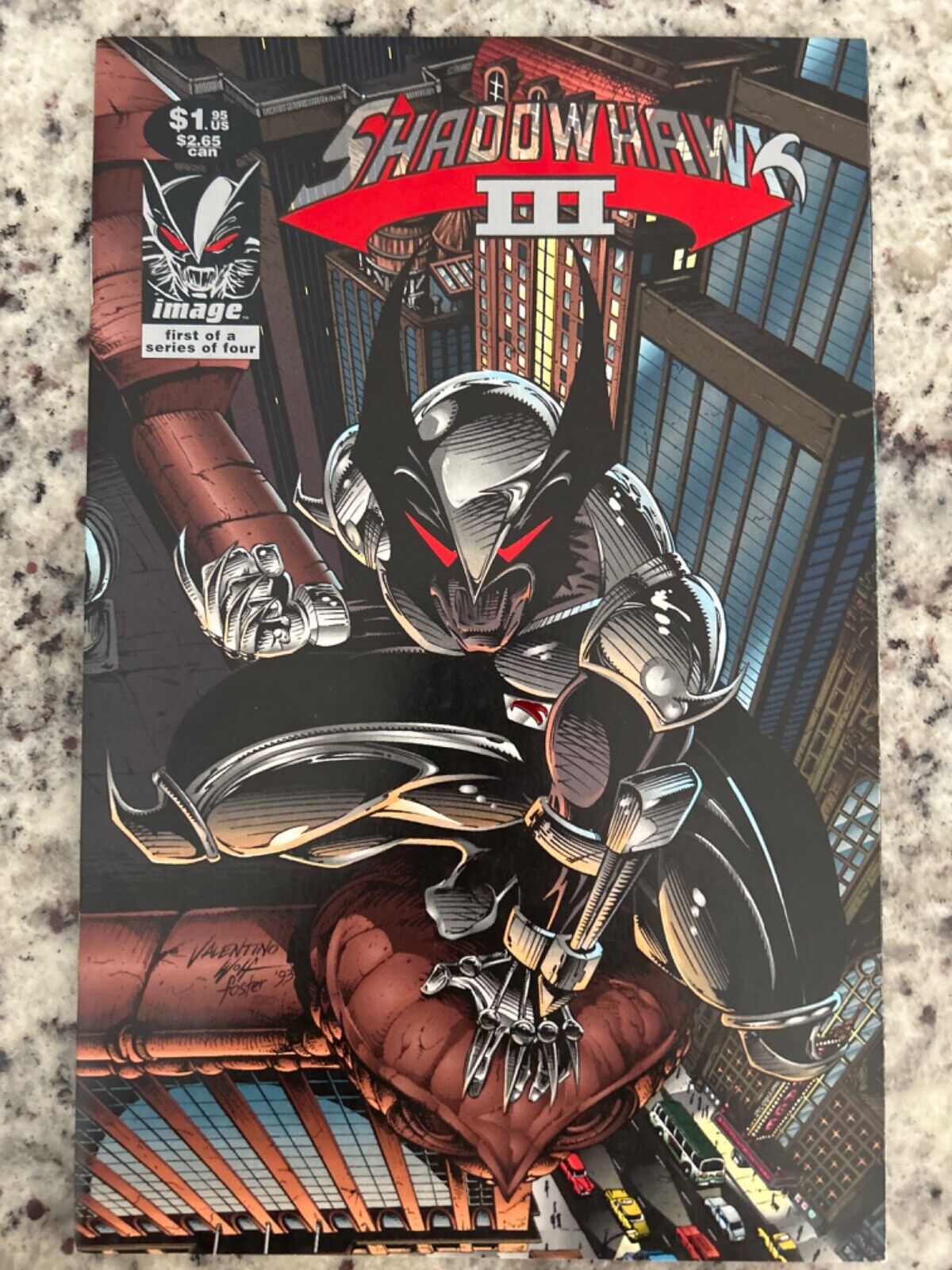 Shadowhawk III #1 Vol. 3 (image, 1993) Key 1st App of Valentine, ungraded