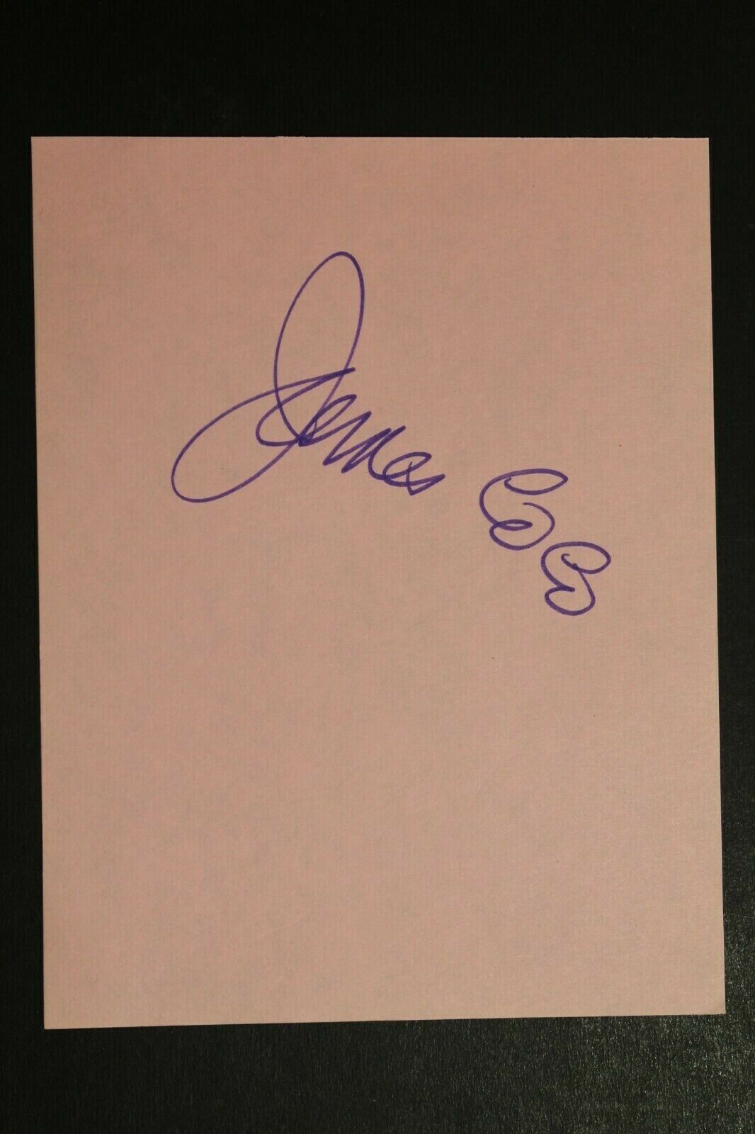 James Coco (d.1987) Italian Screen Actor Autographed Signed 4x6 Album Page 