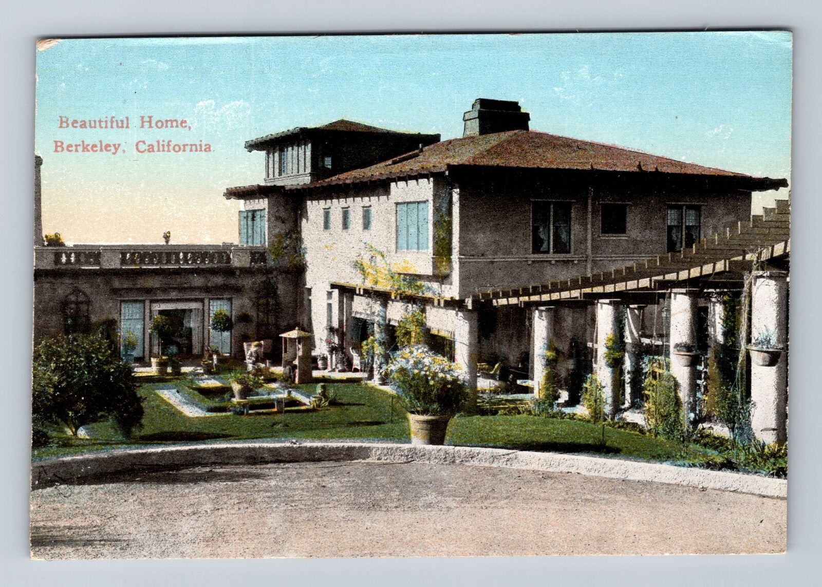 Berkeley CA-California, Beautiful Home, Antique, Vintage Postcard