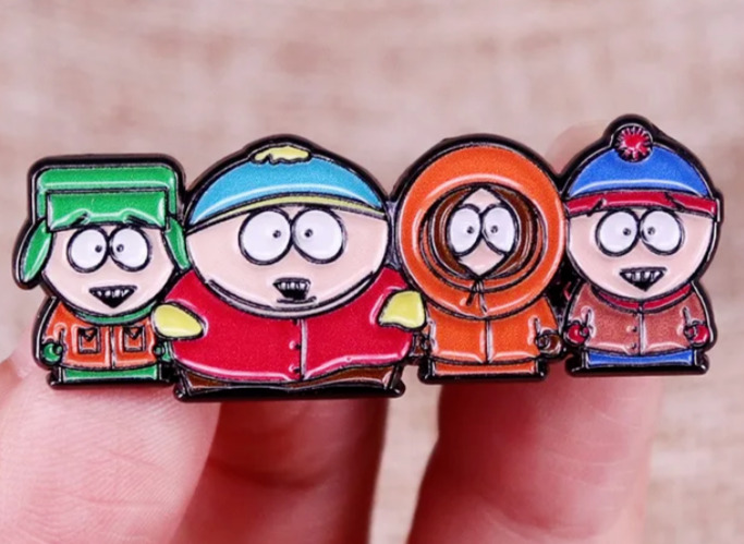 South Park Stan Cartman Kenny Kyle Enamel Pin