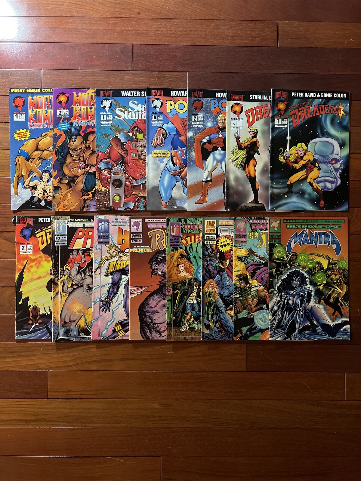 Malibu Comics Lot Of 15 Mortal Kombat, Power&Glory, Dreadstar, Ultraverse & More