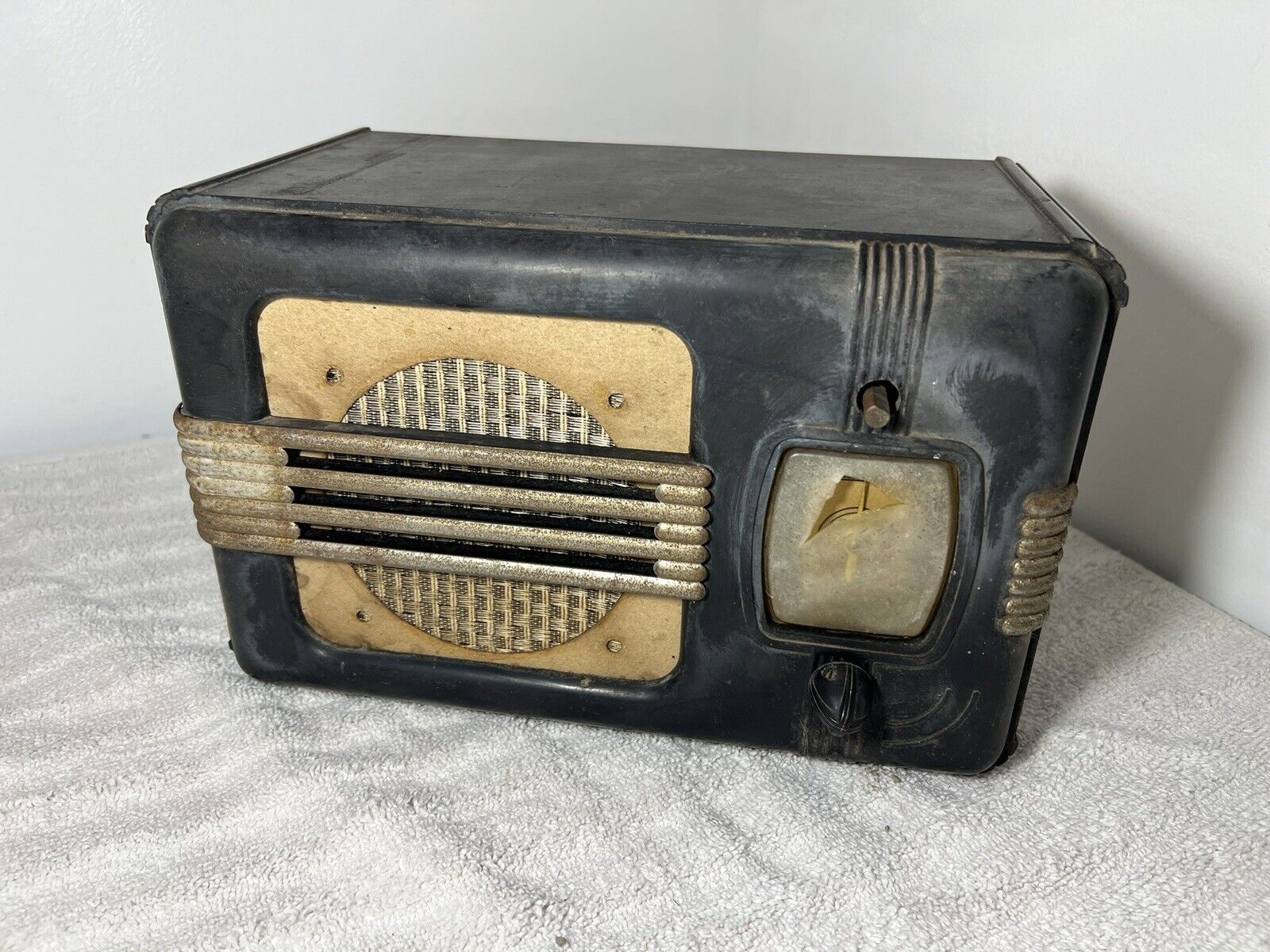🍊Vintage 1937 Mantola Bakelite AM Tube Radio | Model 5A7 REPAIR