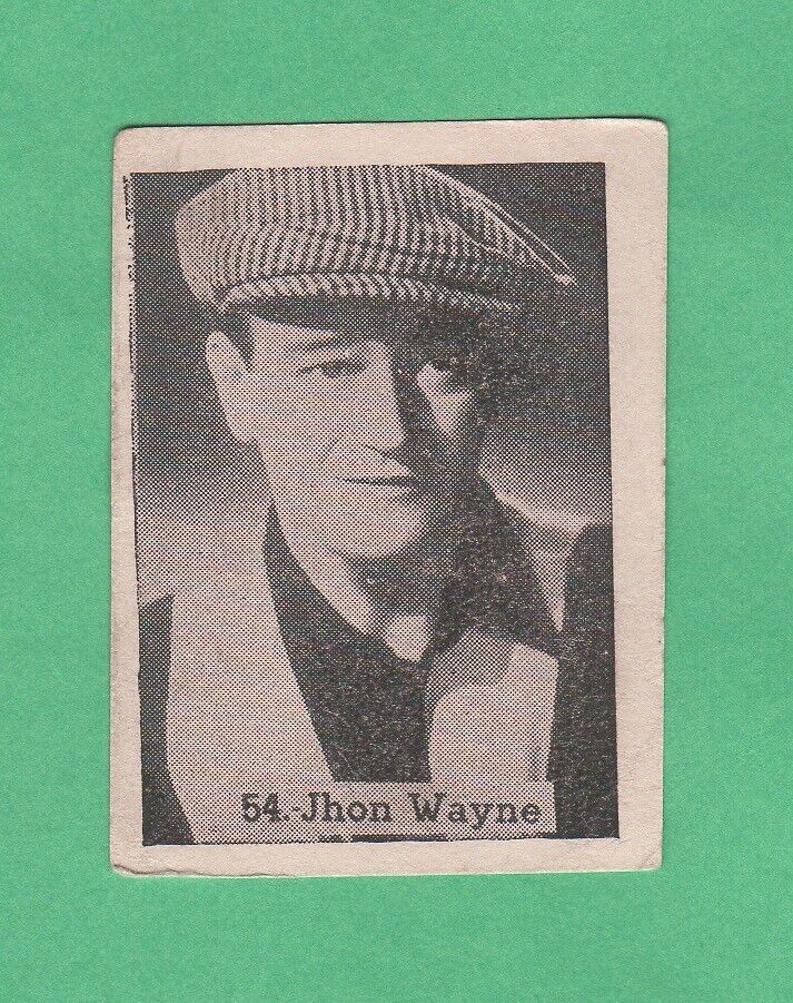 1950's  John Wayne   Annonymous  Spanish  Film  Card  Rare