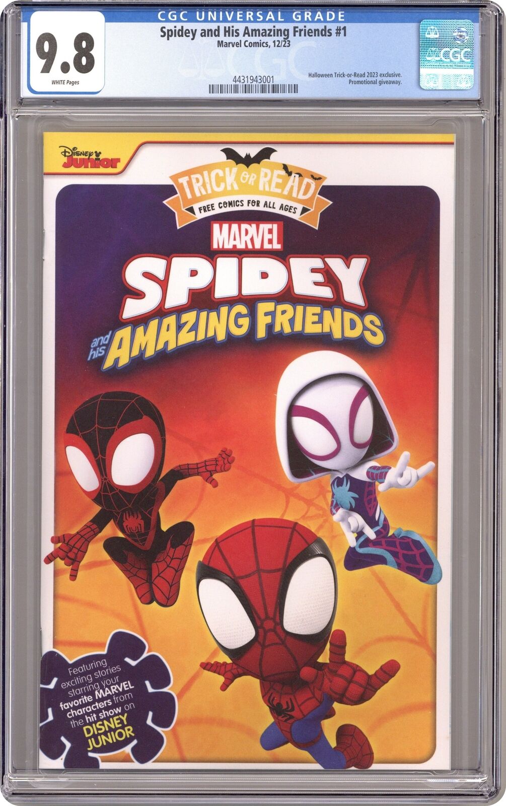 Spidey and his Amazing Friends Halloween Trick-or-Read #1 CGC 9.8 4431943001