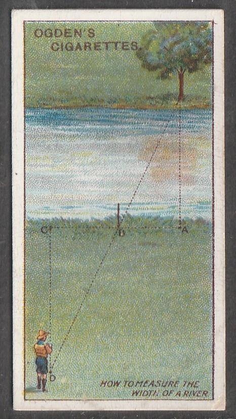 Ogden\'s, Boy Scouts, 1912, 2nd Series, Green Backs, No 93, To Measure the ...