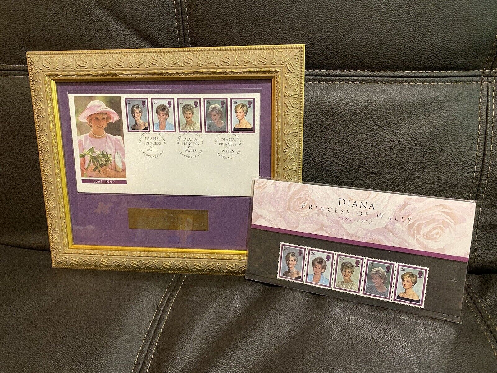 Official Royal Mail Cover PRINCESS DIANA MEMORIAL STAMPS + Presentation Pack