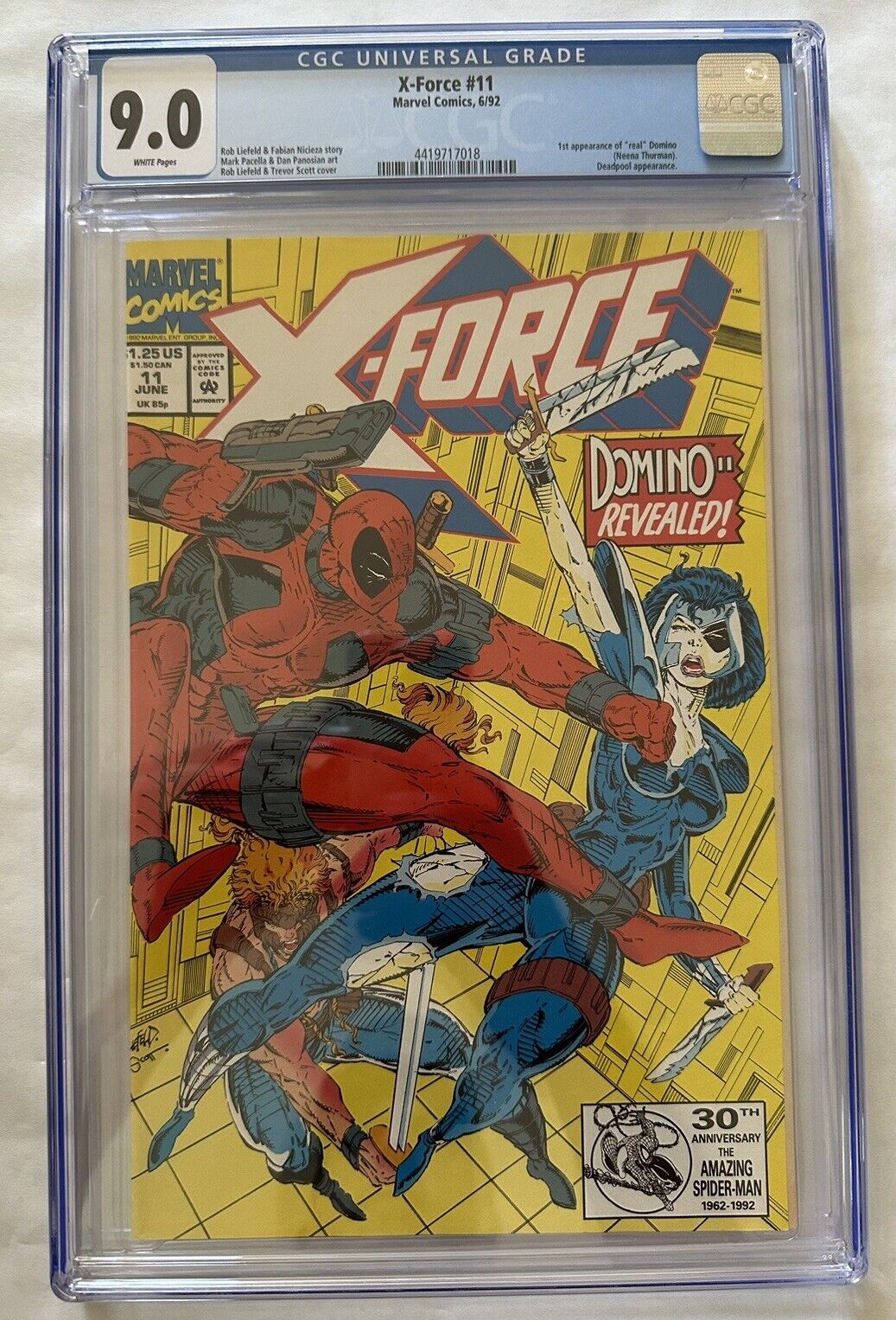 X-Force #11 CGC 9.0 1992 1st Appearance Of 
