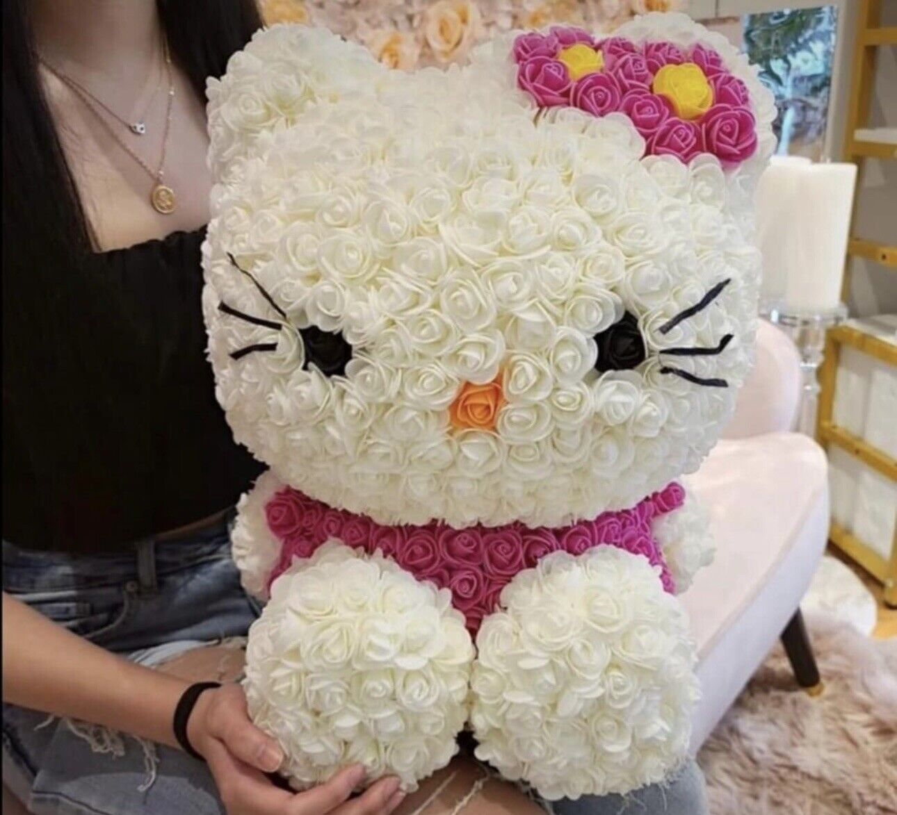 Hello Kitty Flowers Cute Gift Graduation Gift Kawaii Baby Gilfriend Birthday Gif