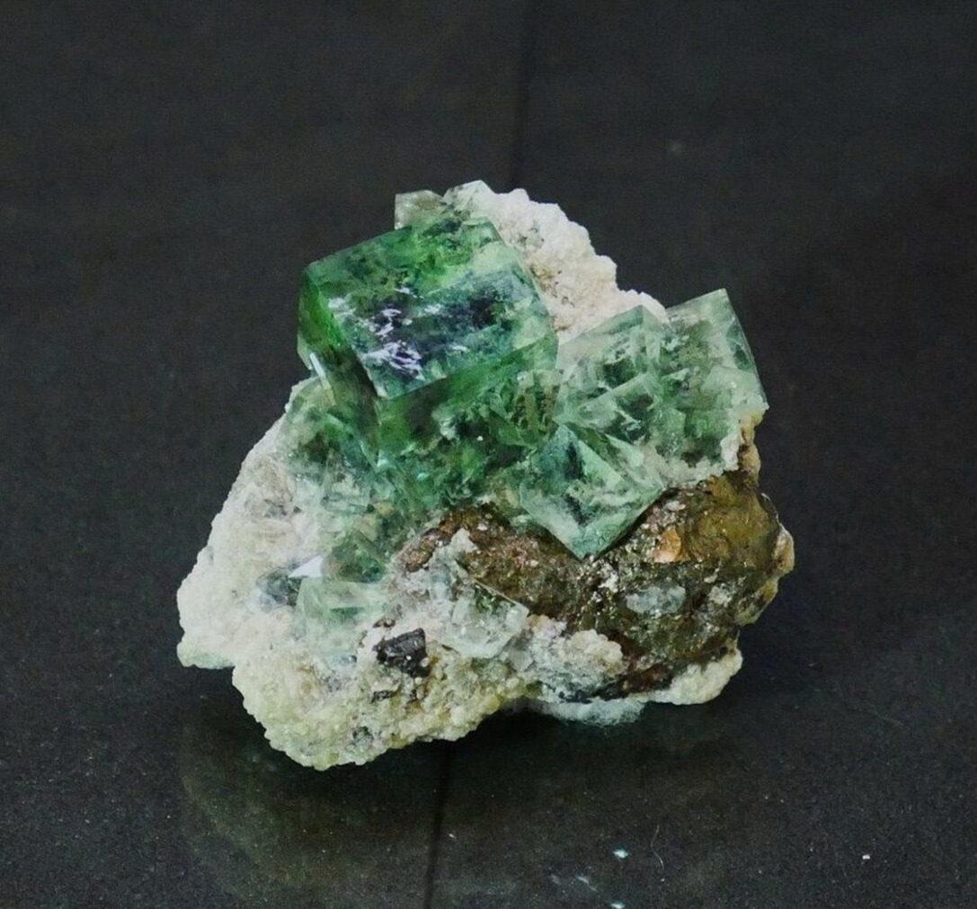 Deep Green Phantom Fluorite - Yindu Mine, Inner Mongolia, China