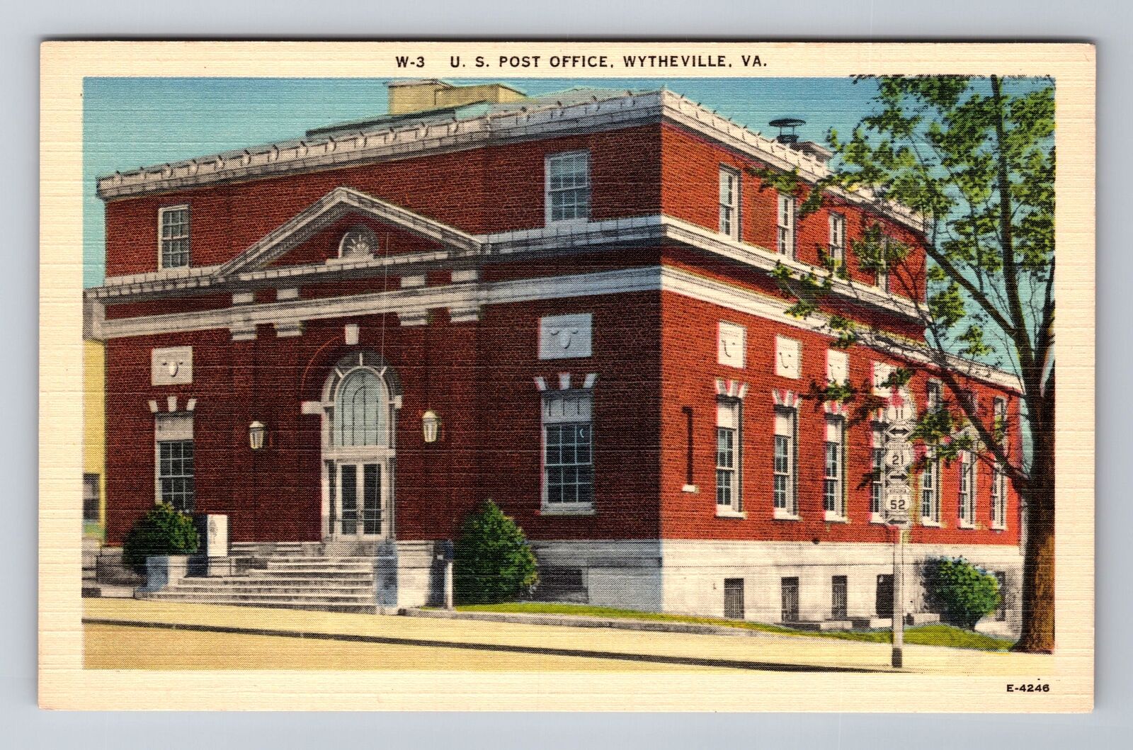 Wytheville VA- Virginia, United States Post Office, Antique, Vintage Postcard