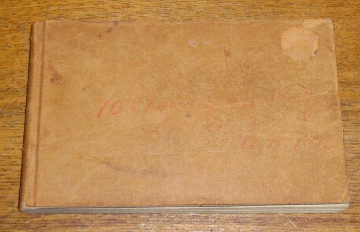 Antique 1893 York County Pennsylvania County Tax Record Book - Filled Up