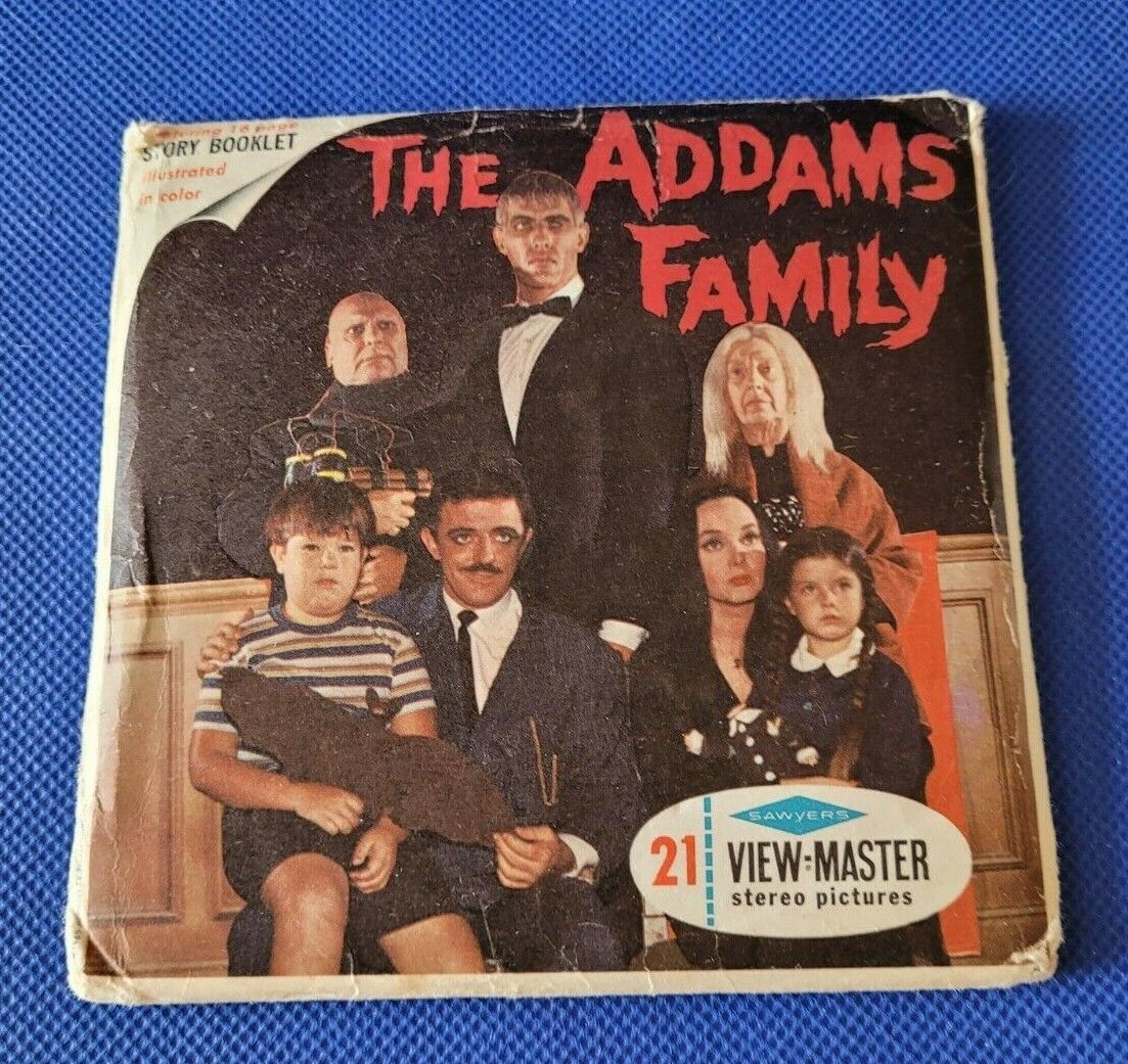 Scarce Sawyer\'s B486 The Addams Family TV Show view-master 3 Reels Packet Set