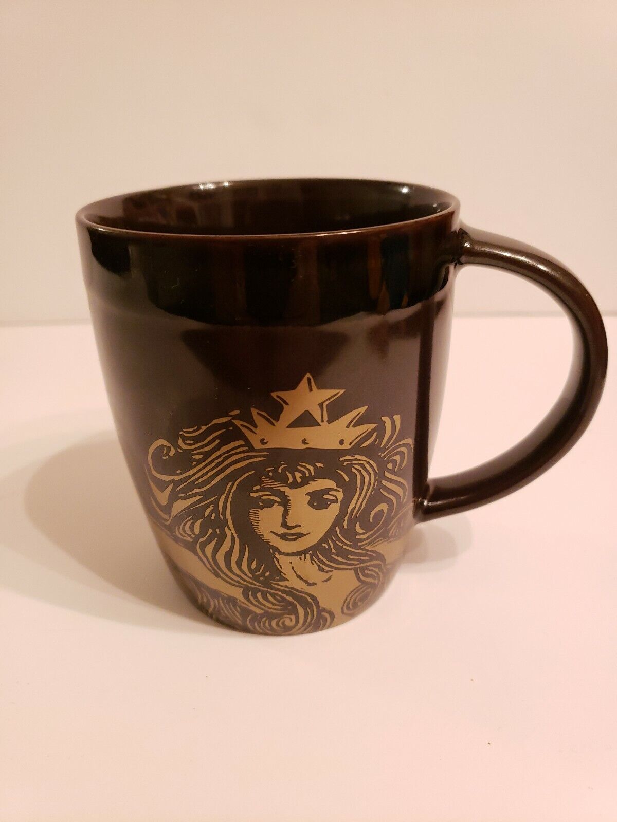 Starbucks 2012 Mermaid Ceramic Brown  Coffee Tea Cup/Mug