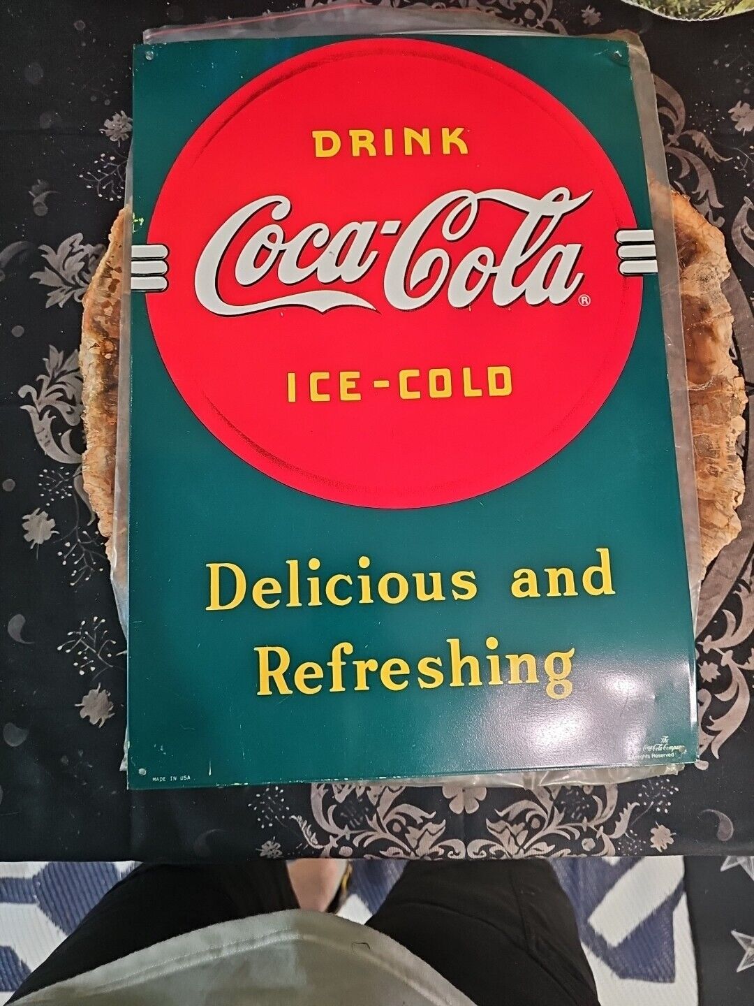 coke sign vintage 1989