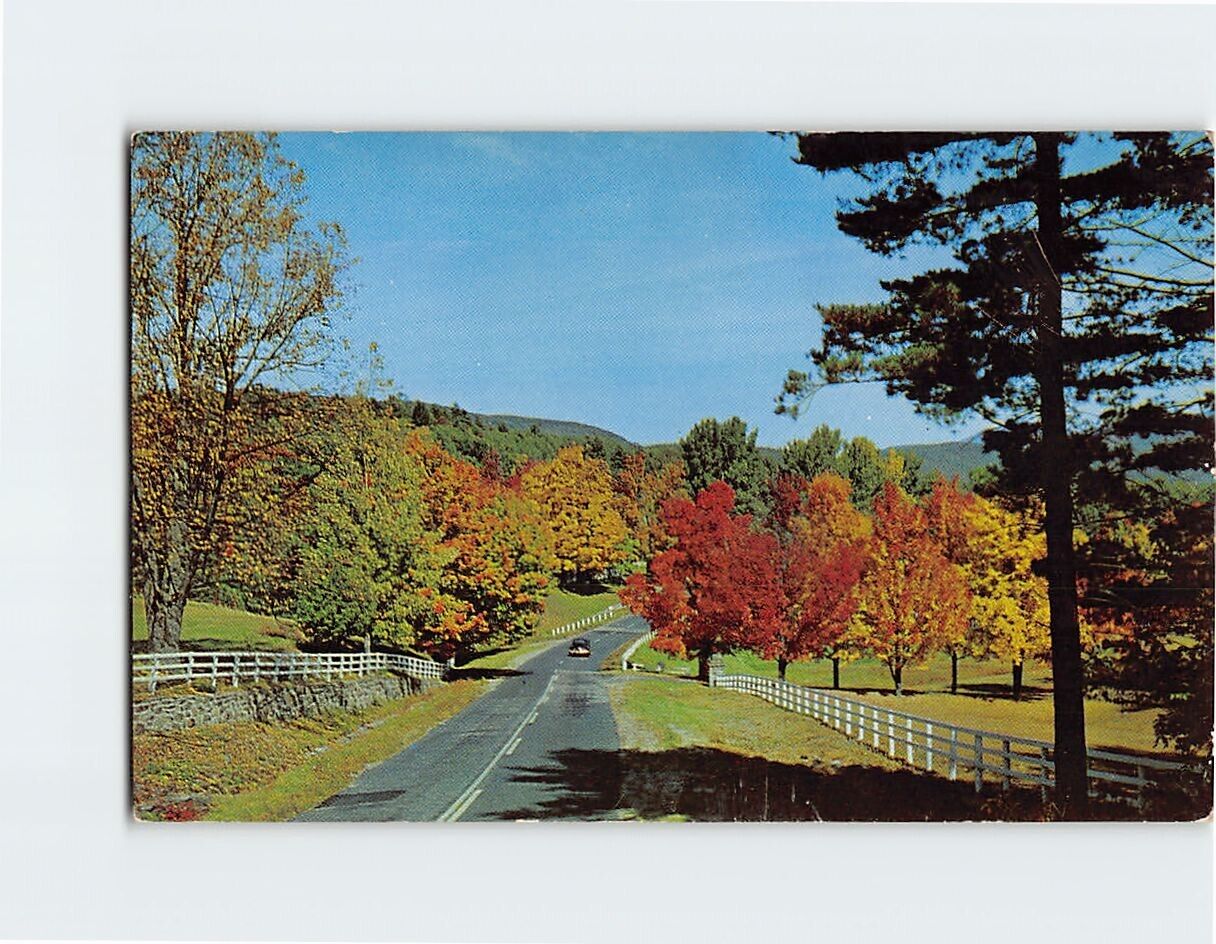 Postcard Autumn Serenade Greetings from Hancock New York USA