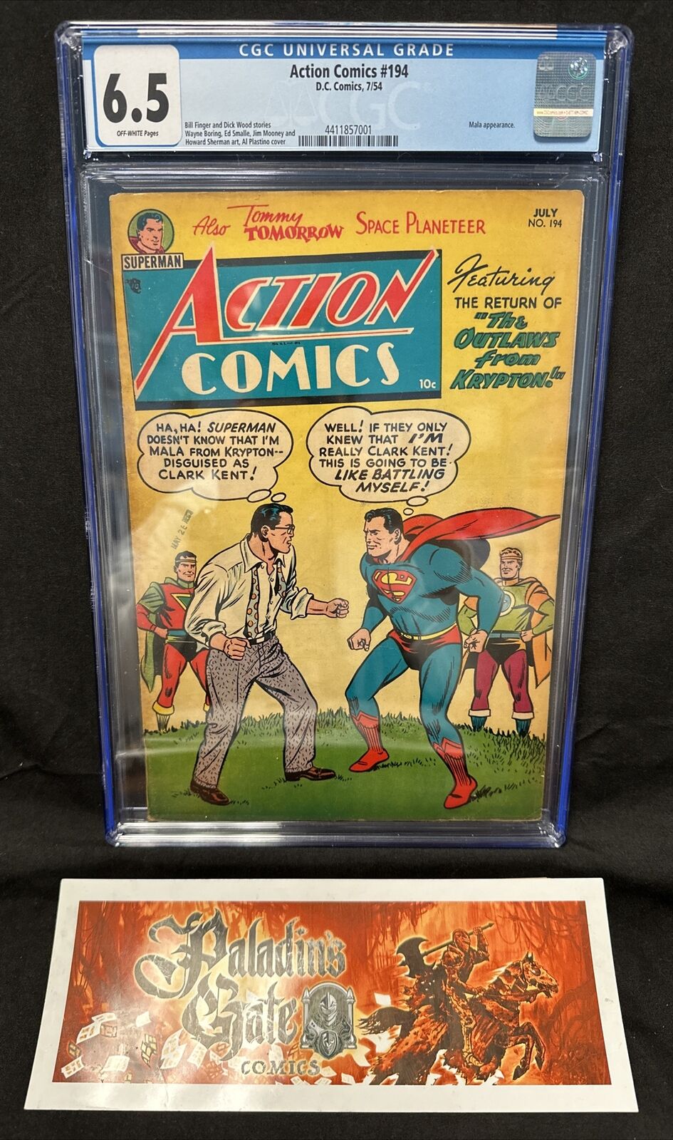 Action Comics #194 CGC 6.5 (DC 1954) Jor-El, Kizo, Lois Lane & Mala