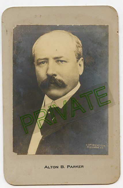 Cabinet Photo-Democratic Presidential Nomination-1904-Alton Brooks Parker-NY