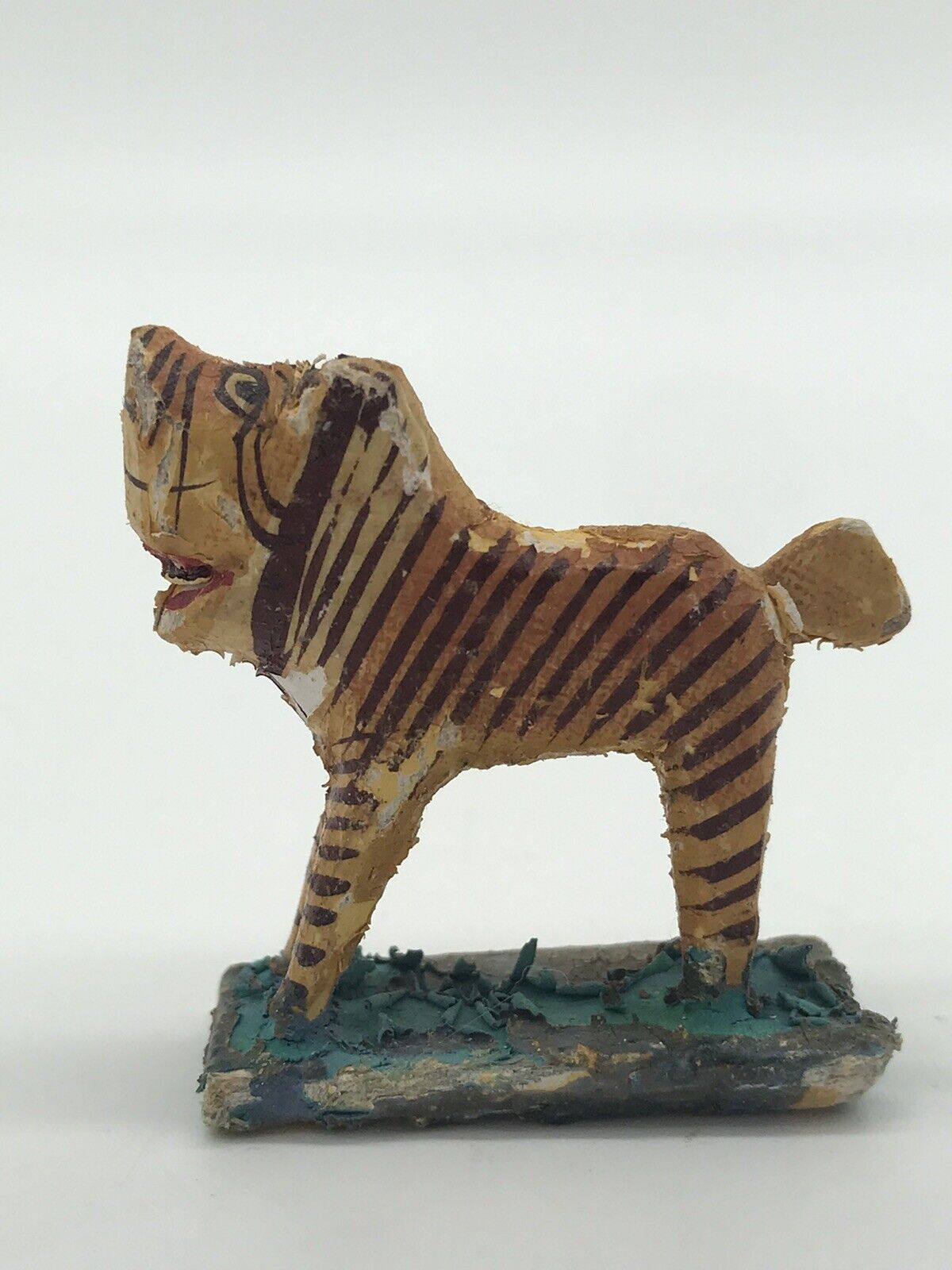 Miniature Tiger Statue Vintage Toy