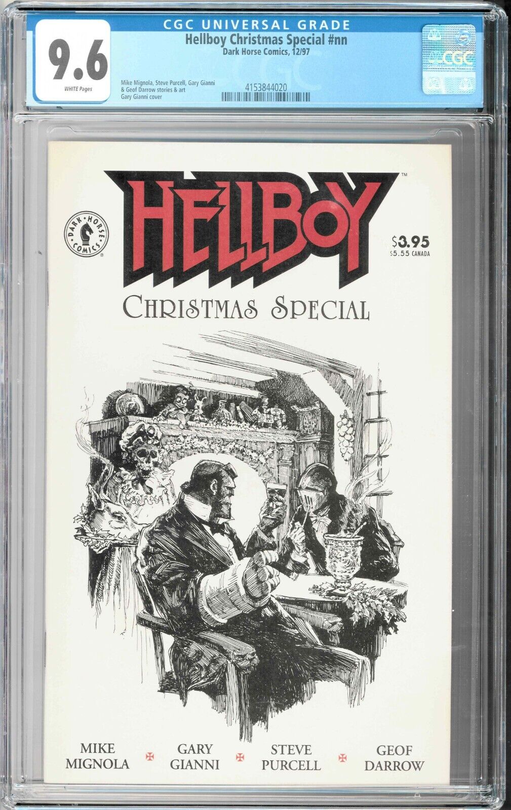 Hellboy Christmas Special 1997 Gradato Cgc 9.6 Dark Horse Comics USA