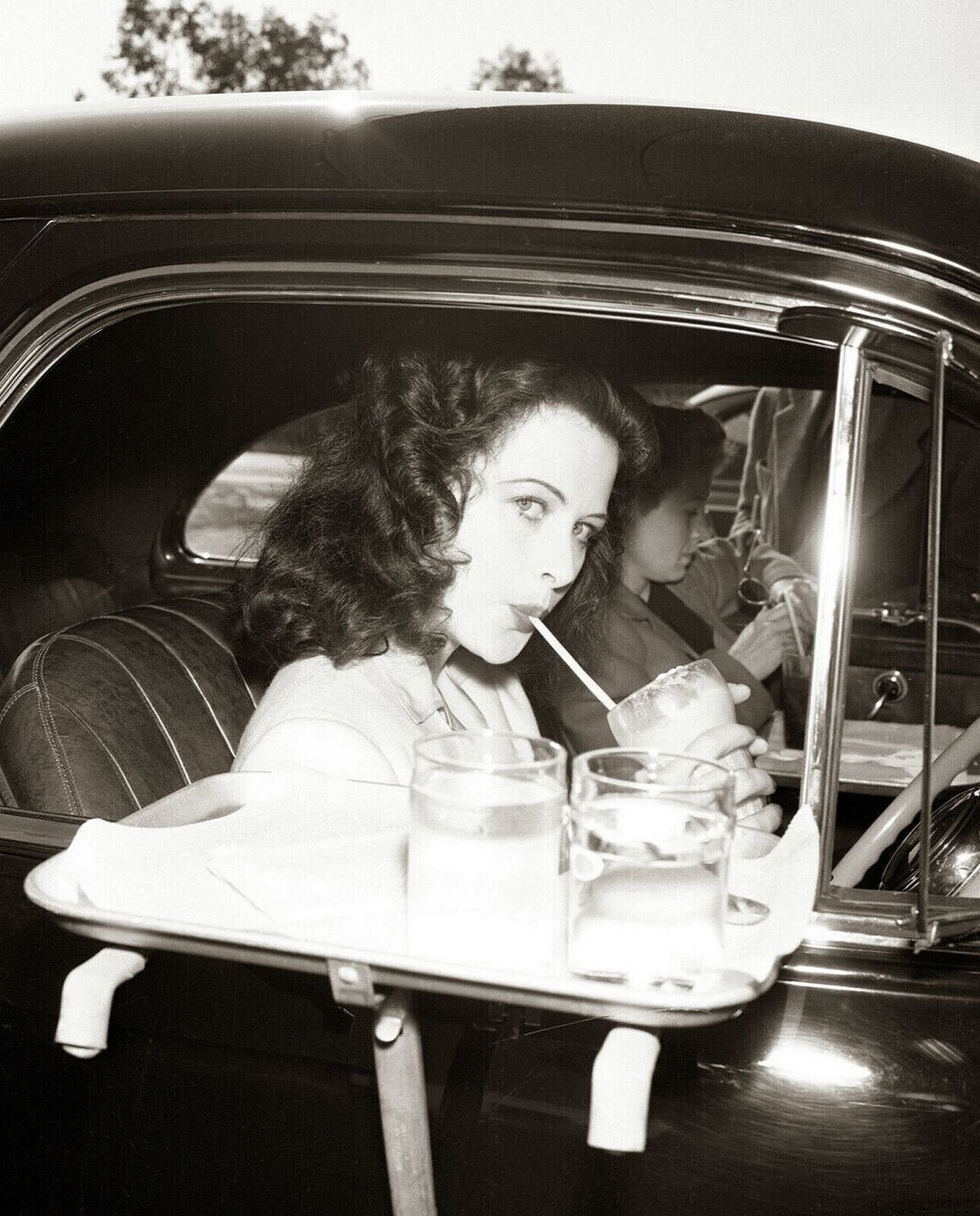 Actress HEDY LAMARR at the Drive In Classic Retro Picture Photo 5x7