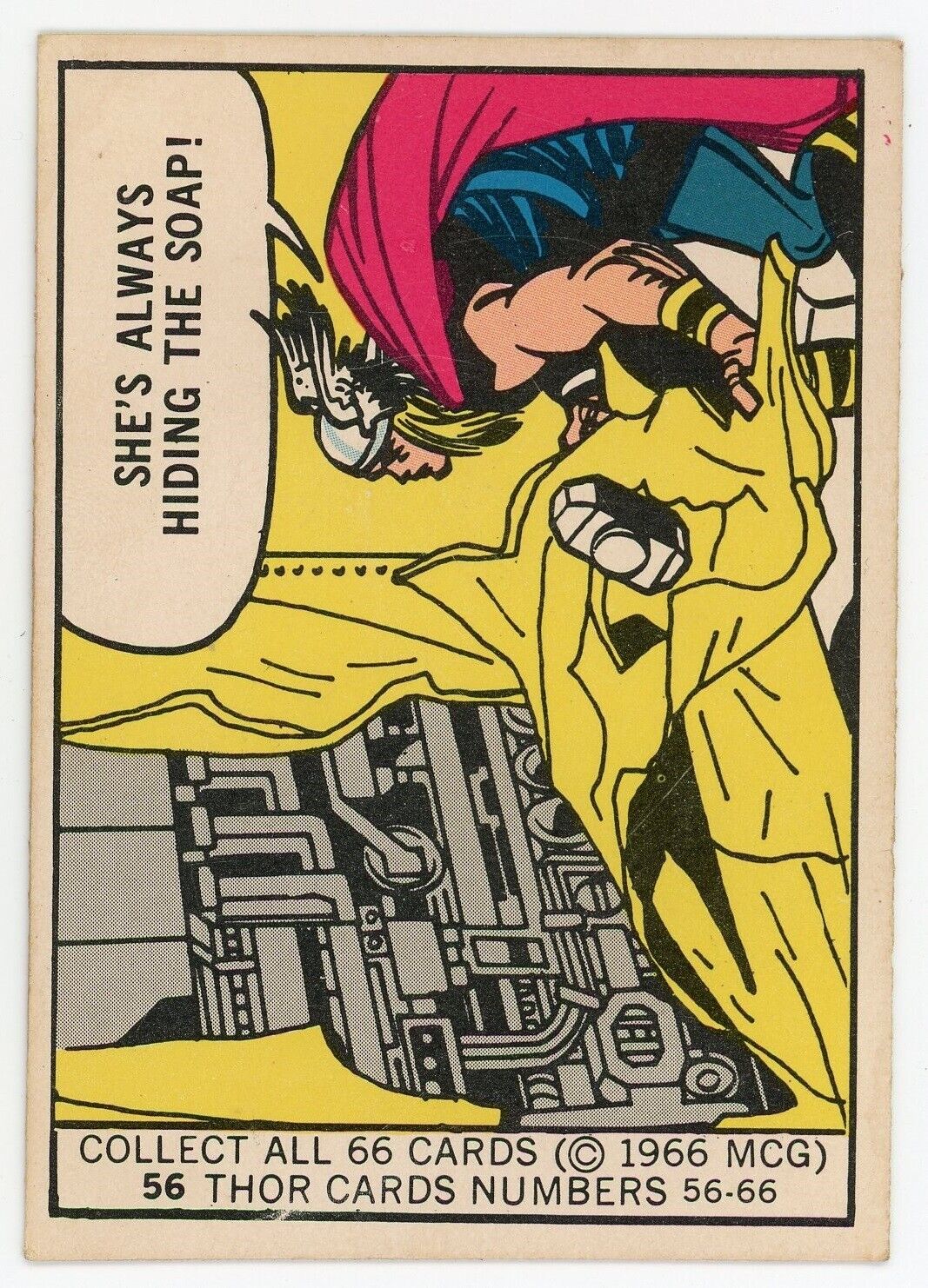 1966 Donruss Marvel Super Heroes Card #56 THOR