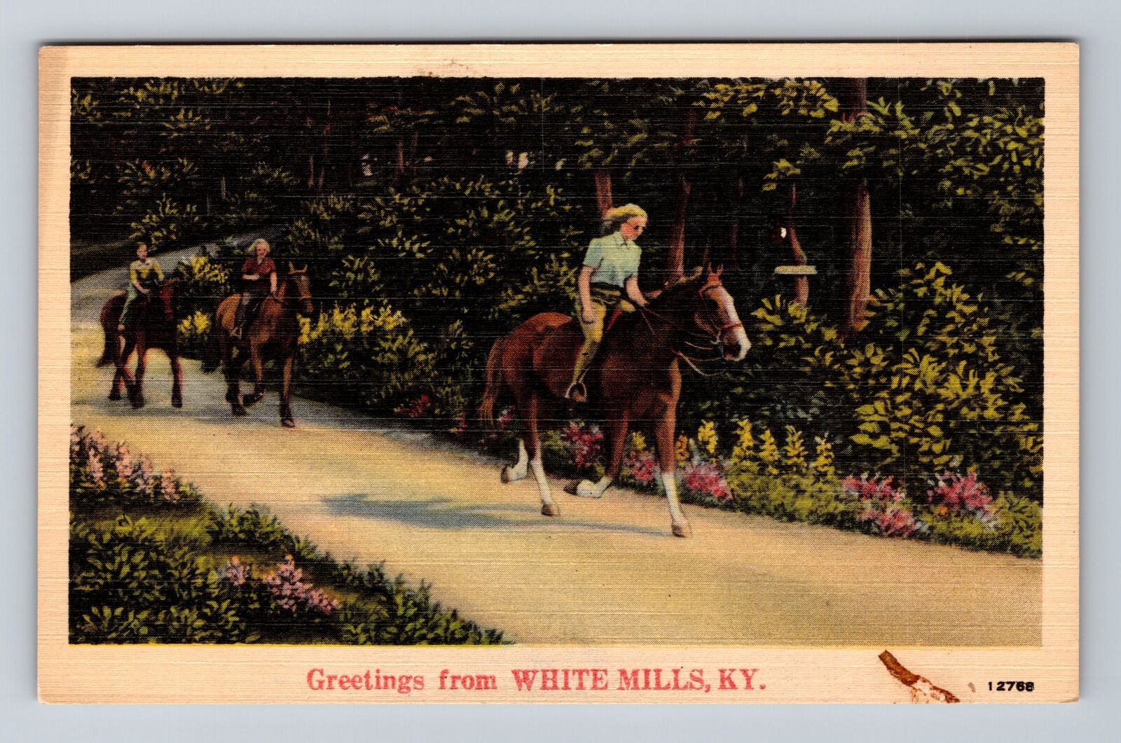 White Mills KY-Kentucky, Scenic Greetings Path, Antique, Vintage Postcard