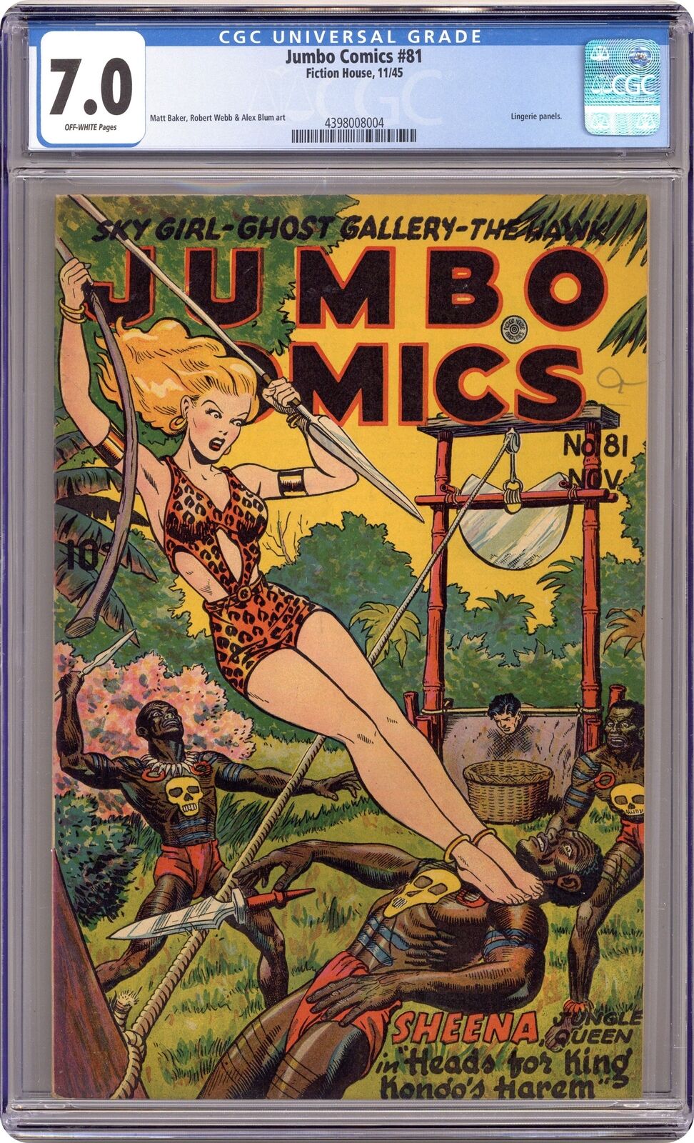 Jumbo Comics #81 CGC 7.0 1945 4398008004