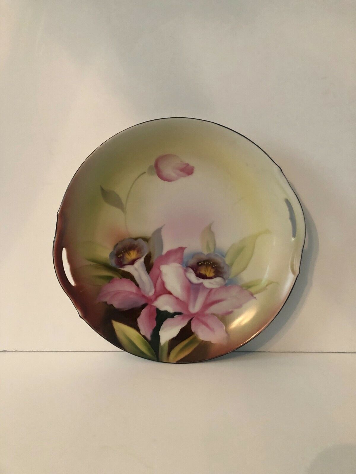 Noritake Hand Painted Floral Twin Handled Dish