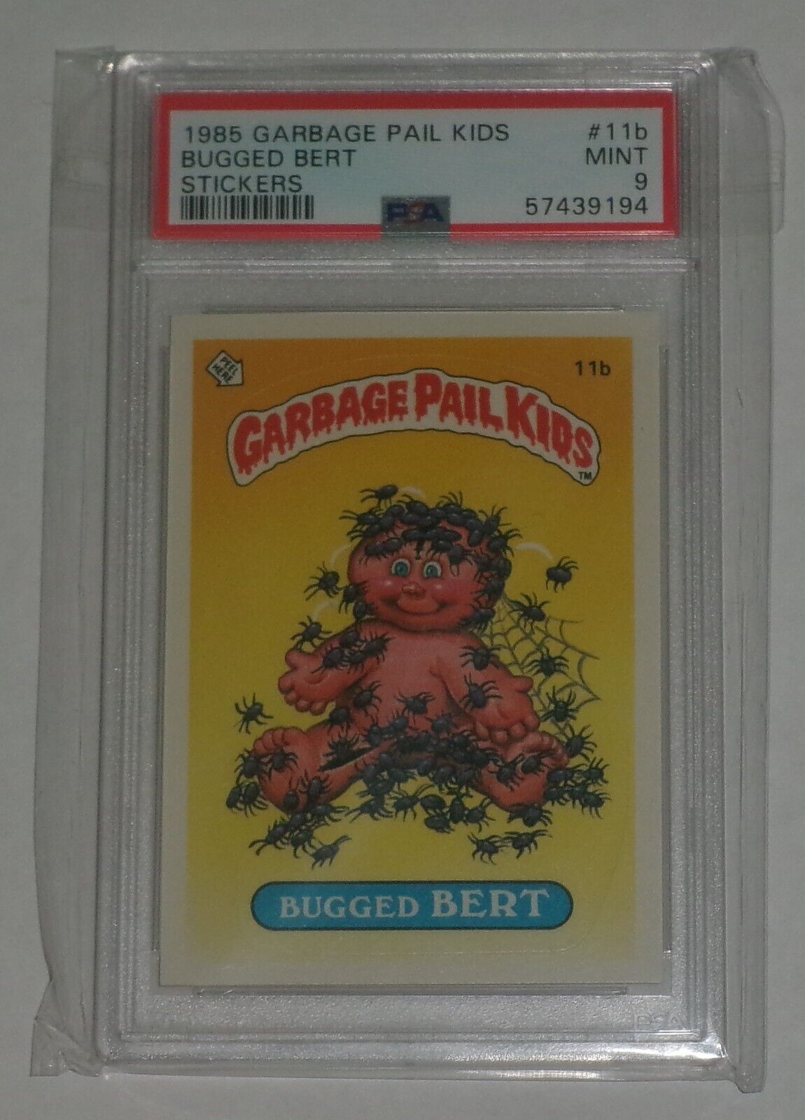 1985 Garbage Pail Kids * Bugged Bert 11b * PSA9 MINT - Matte - '85 OS1 GPK