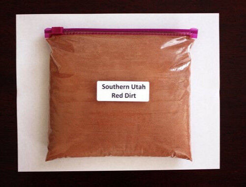 RED SOUTHERN UTAH FINE SAND / DIRT / SOIL - 2 LB BAG - Art / Crafts / Weddings