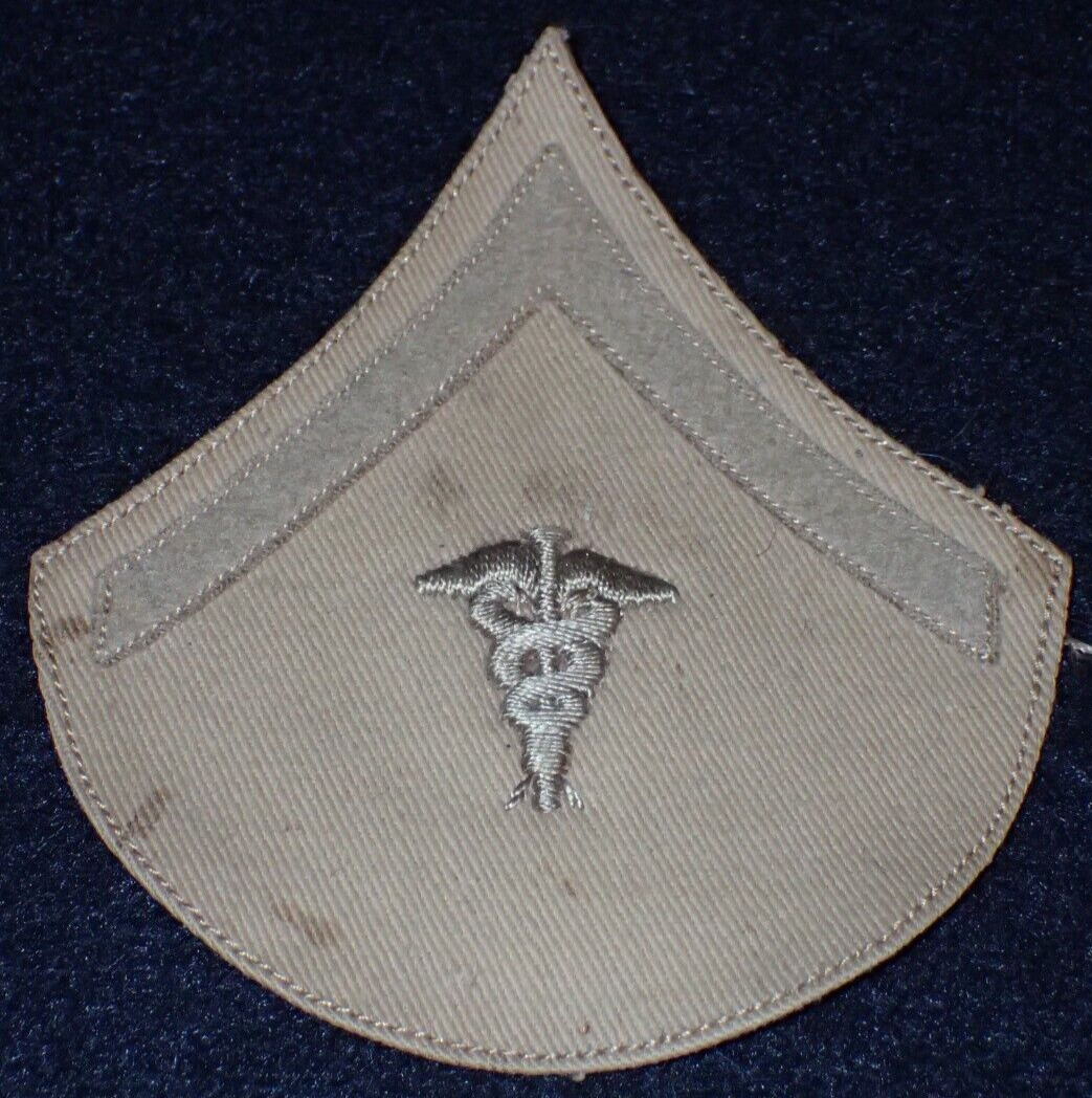 1910 - WWI United States Army Medical Dept. PFC Private First Class Rank Patch
