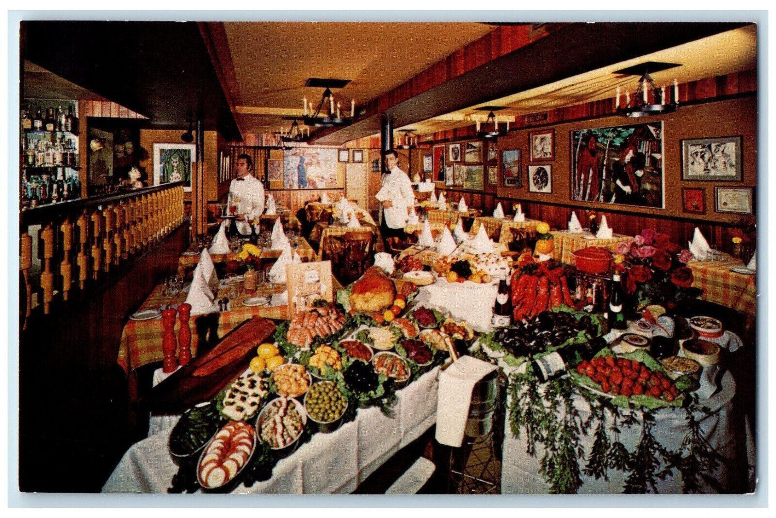 c1950's Restaurant D'Europe Ste-Angele Quebec Canada Vintage Unposted Postcard