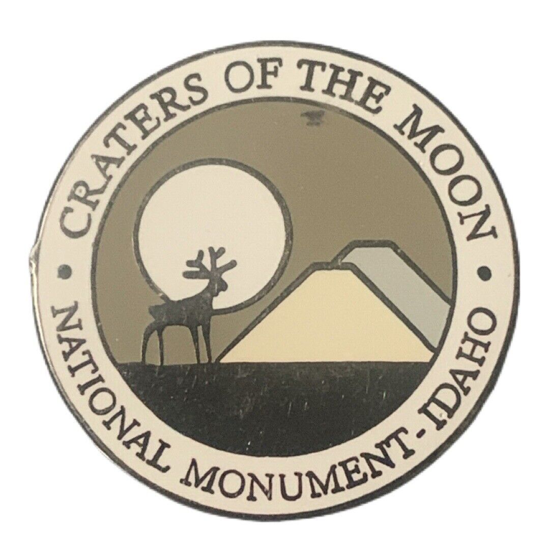 Vintage Craters of the Moon National Monument Idaho Travel Souvenir Pin