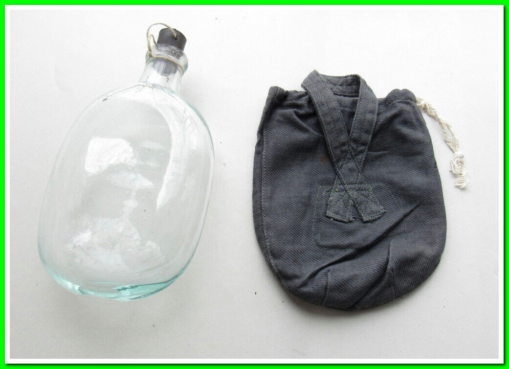 RKKA 1940's  Vintage Soviet military soldier's water flask with Canvas Case #623