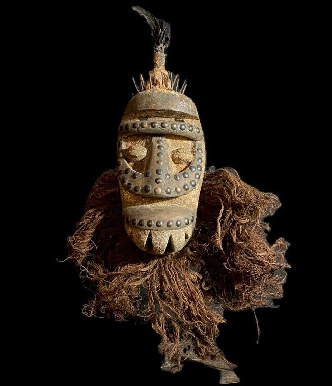 African mask antiques tribal Face vintage Dan Mask DAN tribal mask-8759