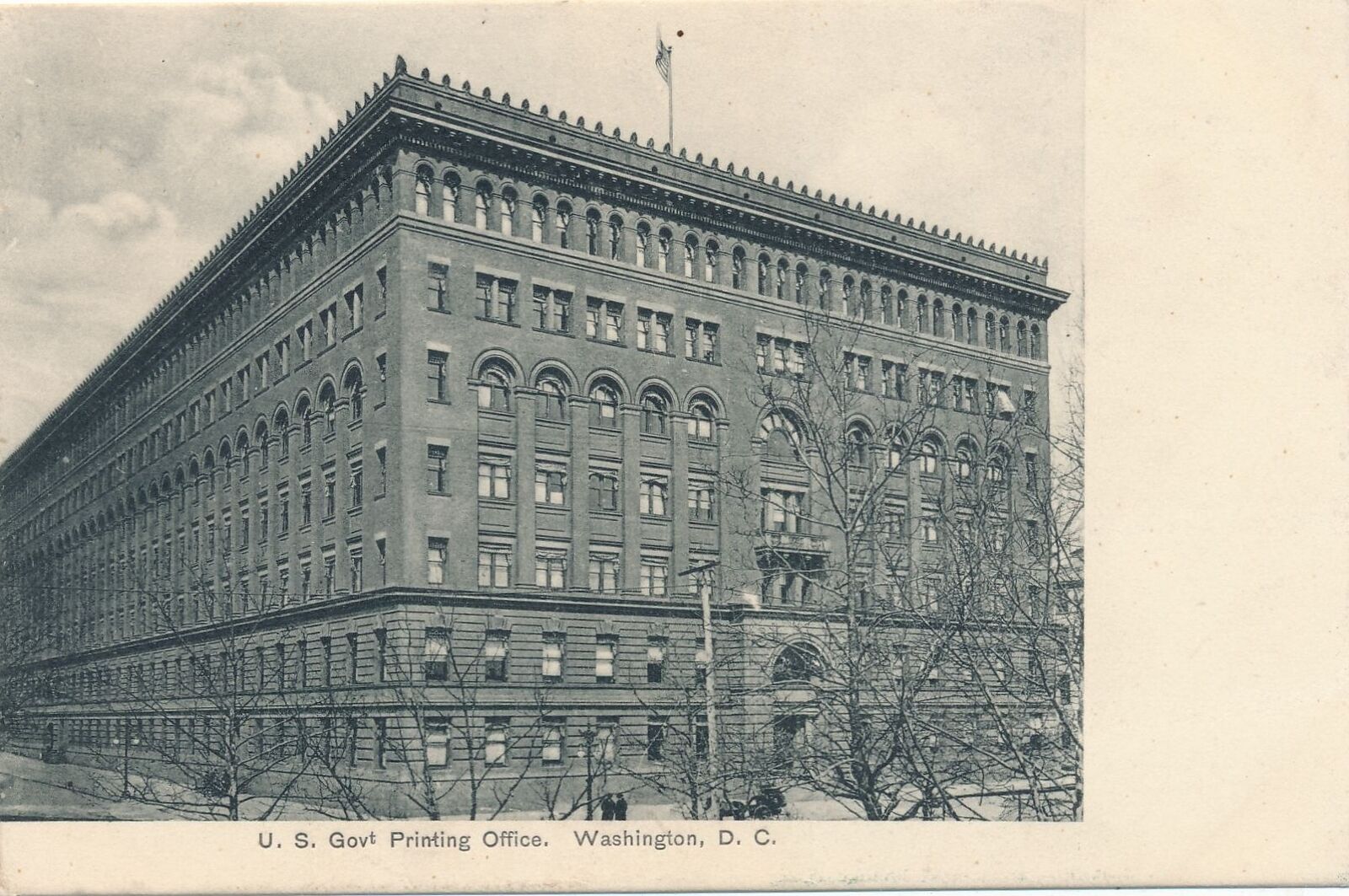 WASHINGTON DC - U.S. Government Printing Office Postcard - udb (pre 1908)