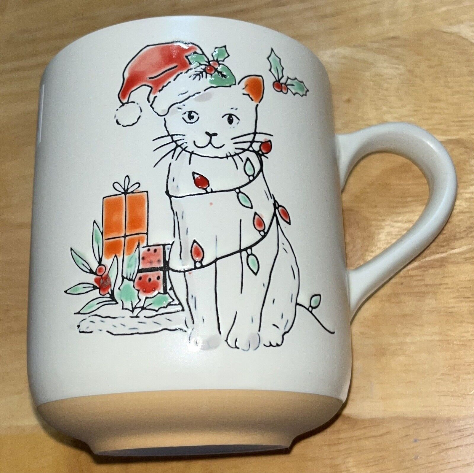 NEW Spectrum Designz Feline Cat Kitty Holiday Christmas Mug 18 Oz