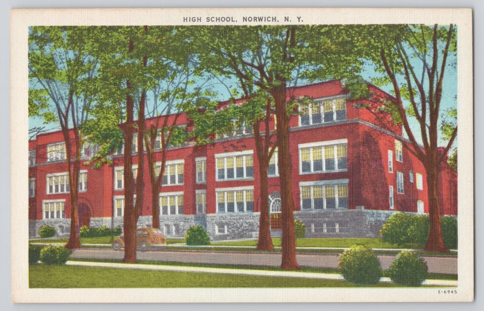 Postcard High School, Norwich, N.Y.