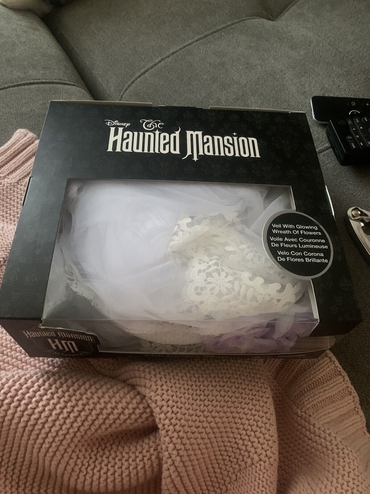 Disney Parks 2023 The Haunted Mansion Light Up Bride Veil For Adults NEW