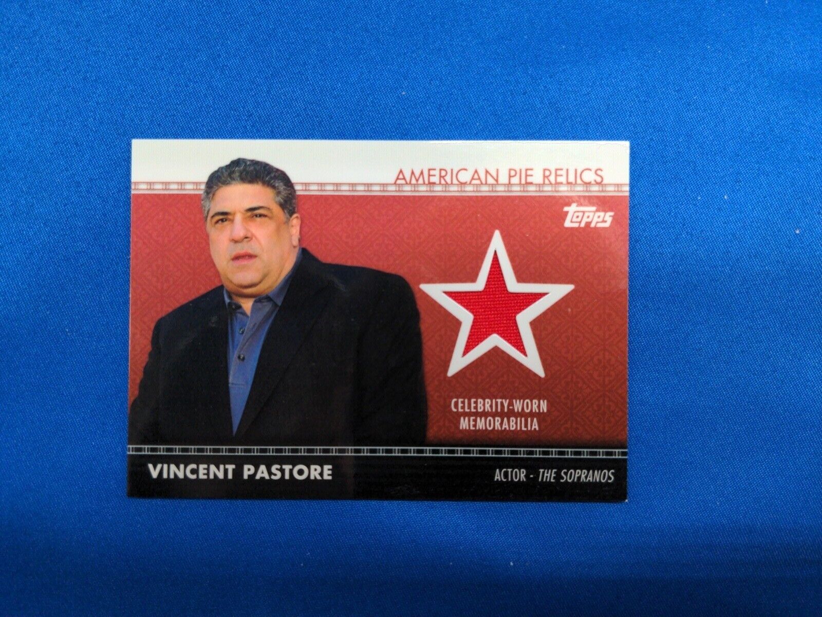 2011 Topps American Pie The Sopranos Vincent Pastore Worn Swatch Card