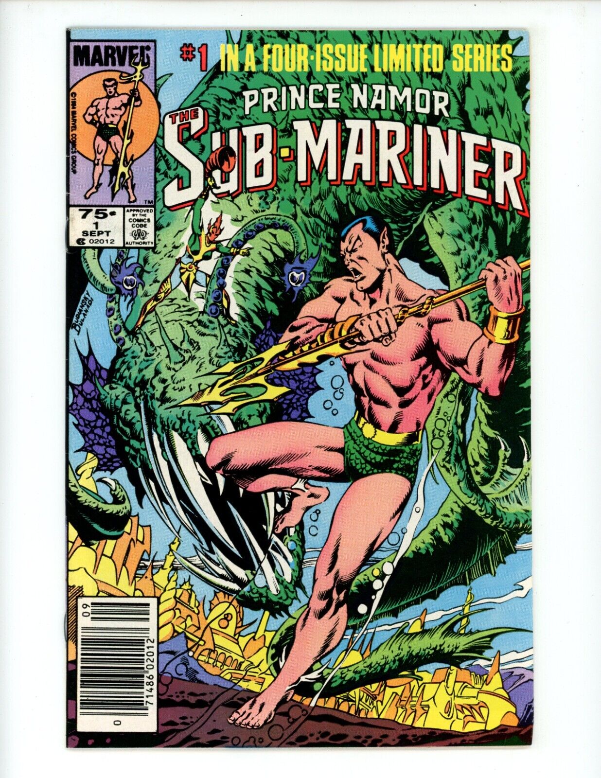 Prince Namor Sub-Mariner #1 Comic Book 1984 VF- Marvel Limited Series