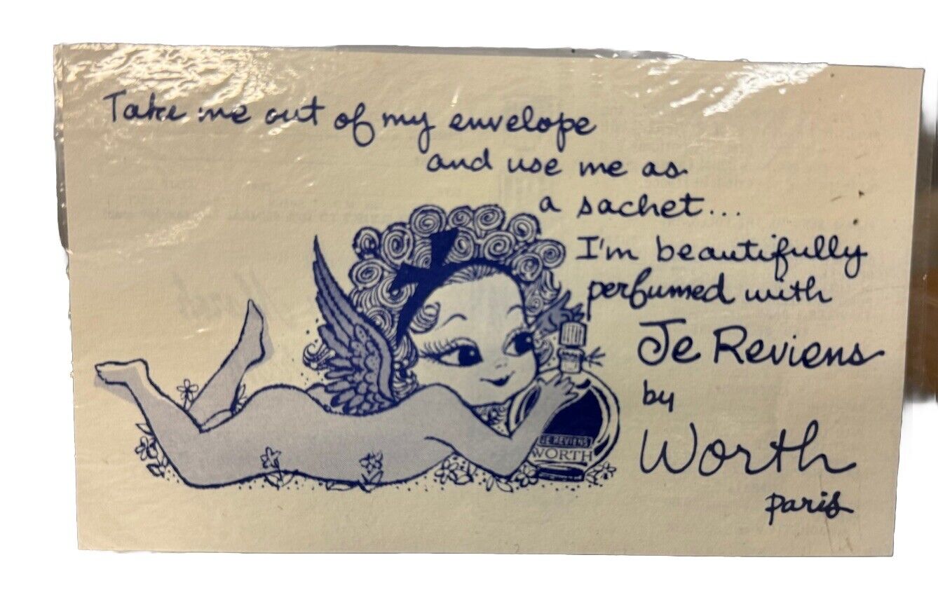 Vintage Jordan Marsh Co. JE Reviens Perfume Advertisement Card 1950’s
