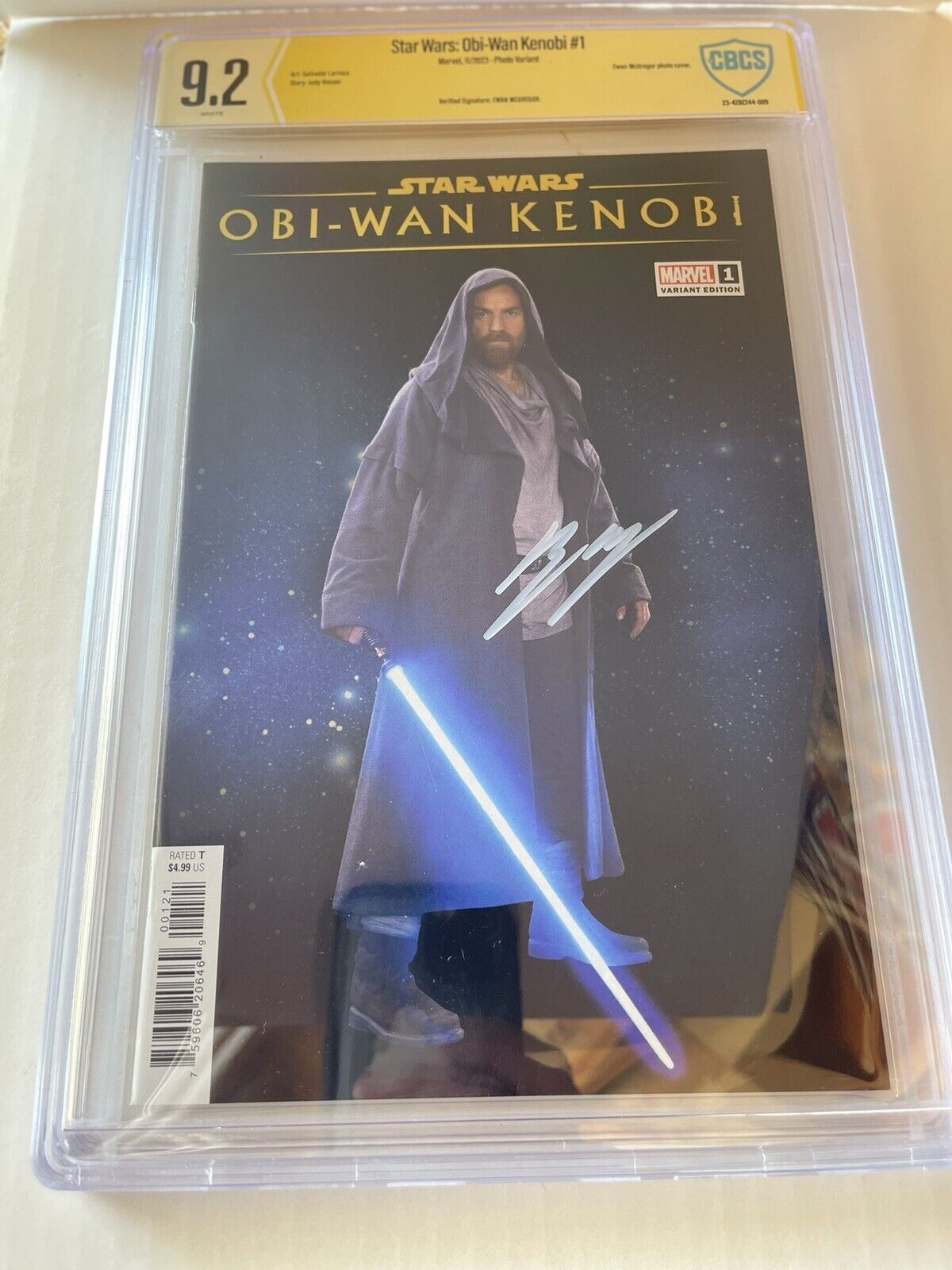 Star Wars Obi-Wan Kenobi #1 Comic Ewan McGregor Signed Autographed CBCS 9.2 - A