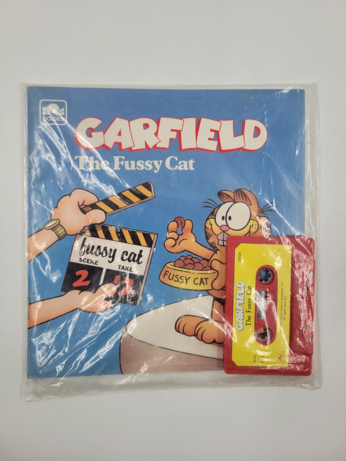 Garfield The Fussy Cat and Cassette Tape  Vintage 1988