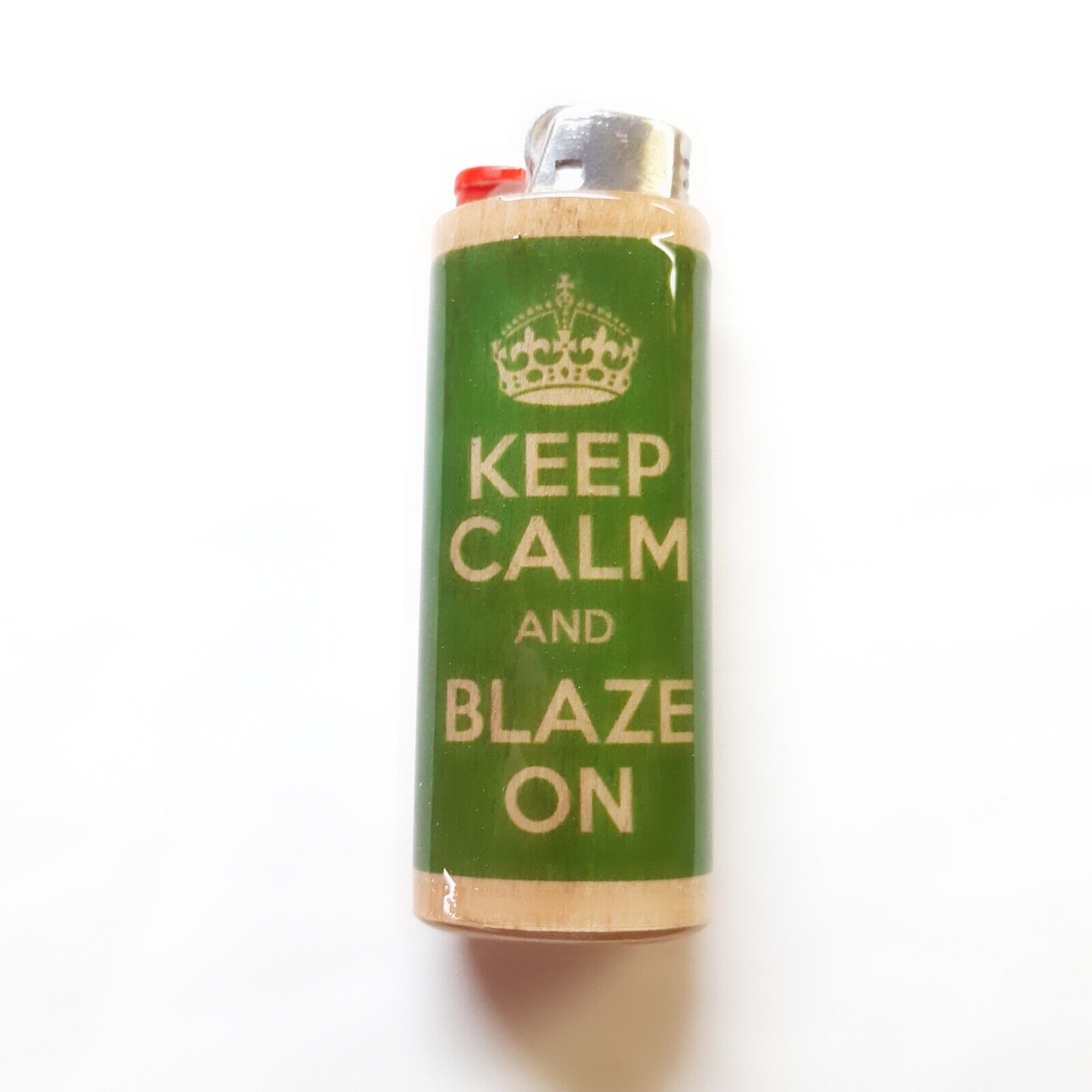 Keep Calm And Blaze On Lighter Case Holder Sleeve Cover Fits Bic Lighters