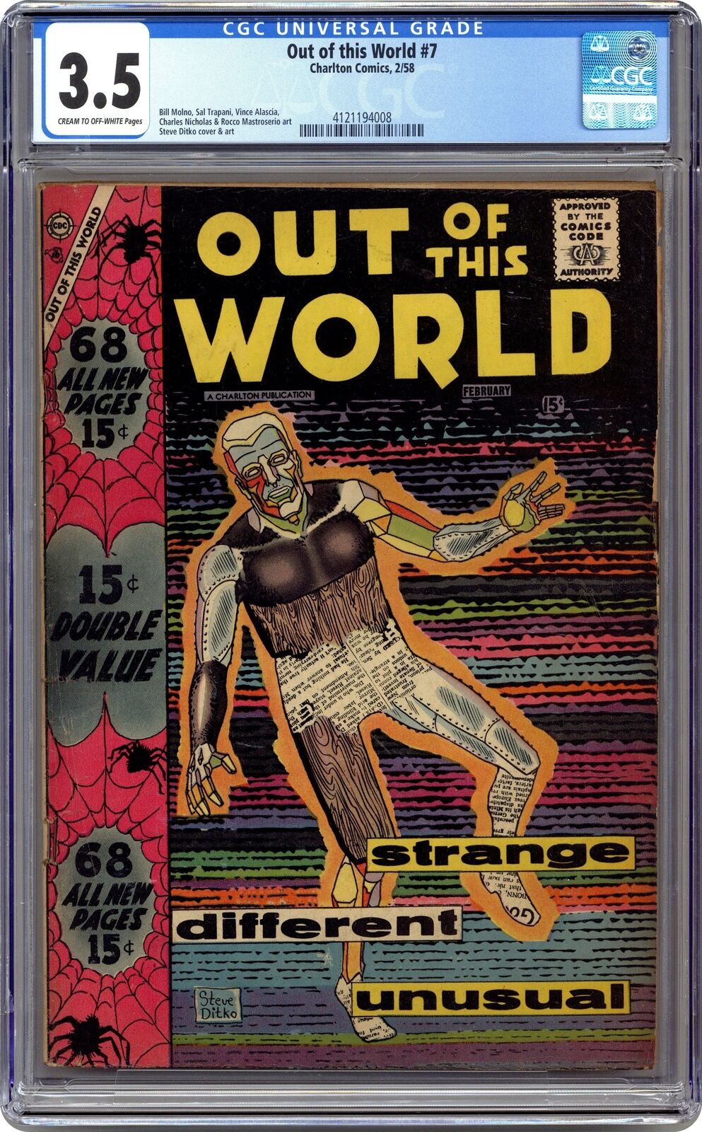 Out of this World #7 CGC 3.5 1958 4121194008