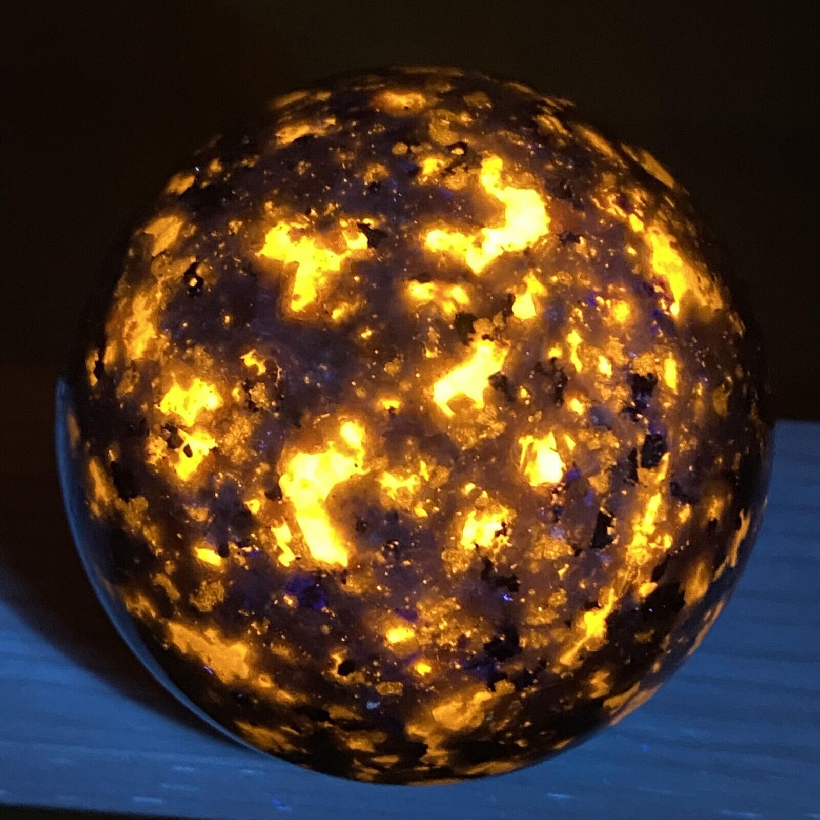 1pc Natural Yooperite Ball Quartz Crystal Polished Sphere reiki 60mm+ healing