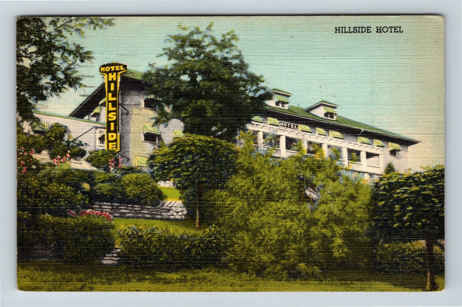 Madison IN, Hillside Hotel, Indiana c1948 Vintage Postcard